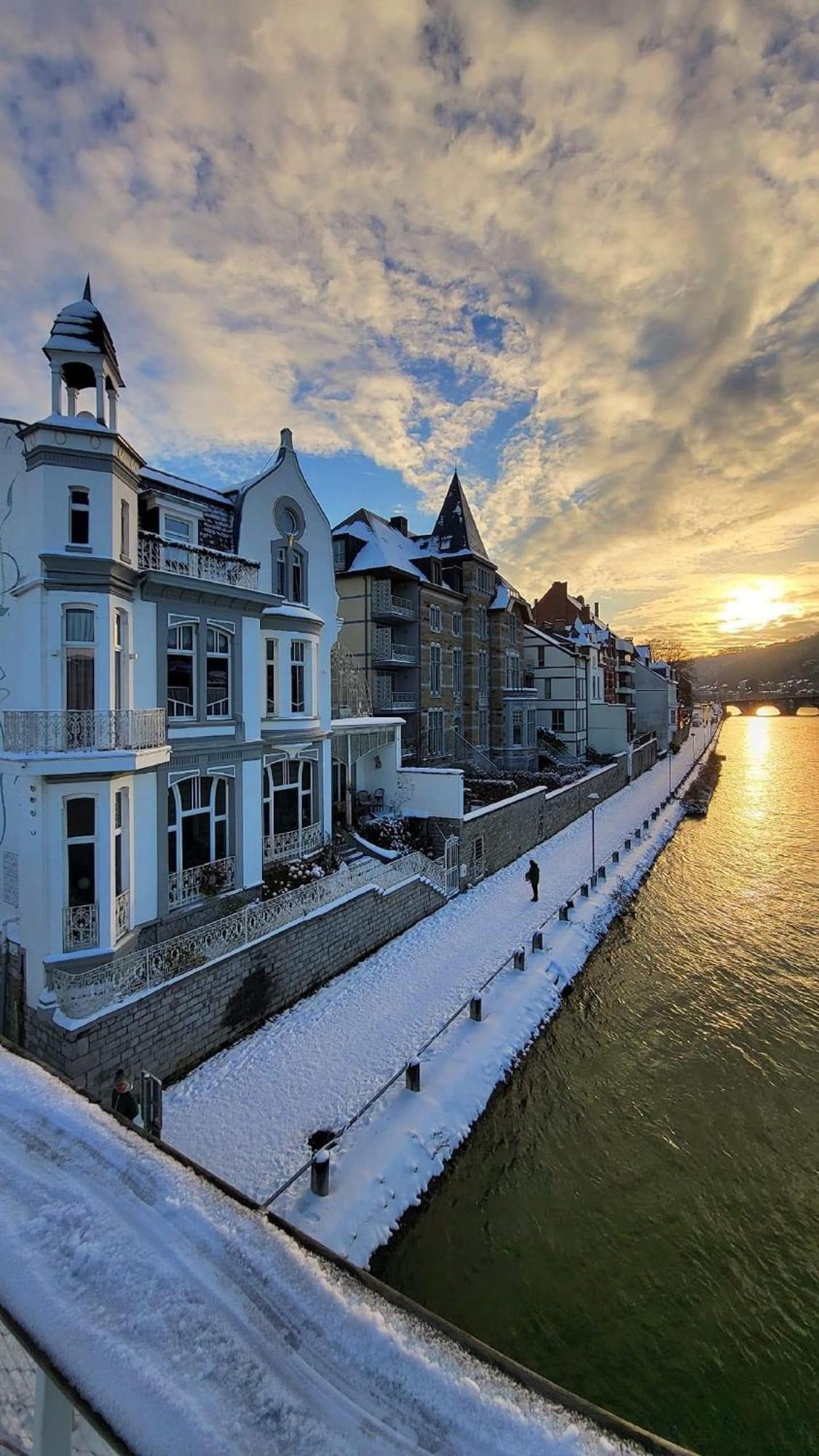 Вілла Pieds Dans L'Eau Private Wellness Bordure De Meuse Lustin Екстер'єр фото